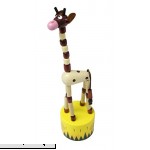 Curious Minds Busy Bags 1 Wooden Collapsing Thumb Dancing Push Puppet Animals Wood Toy OT Giraffe Giraffe B07PJNJ63R